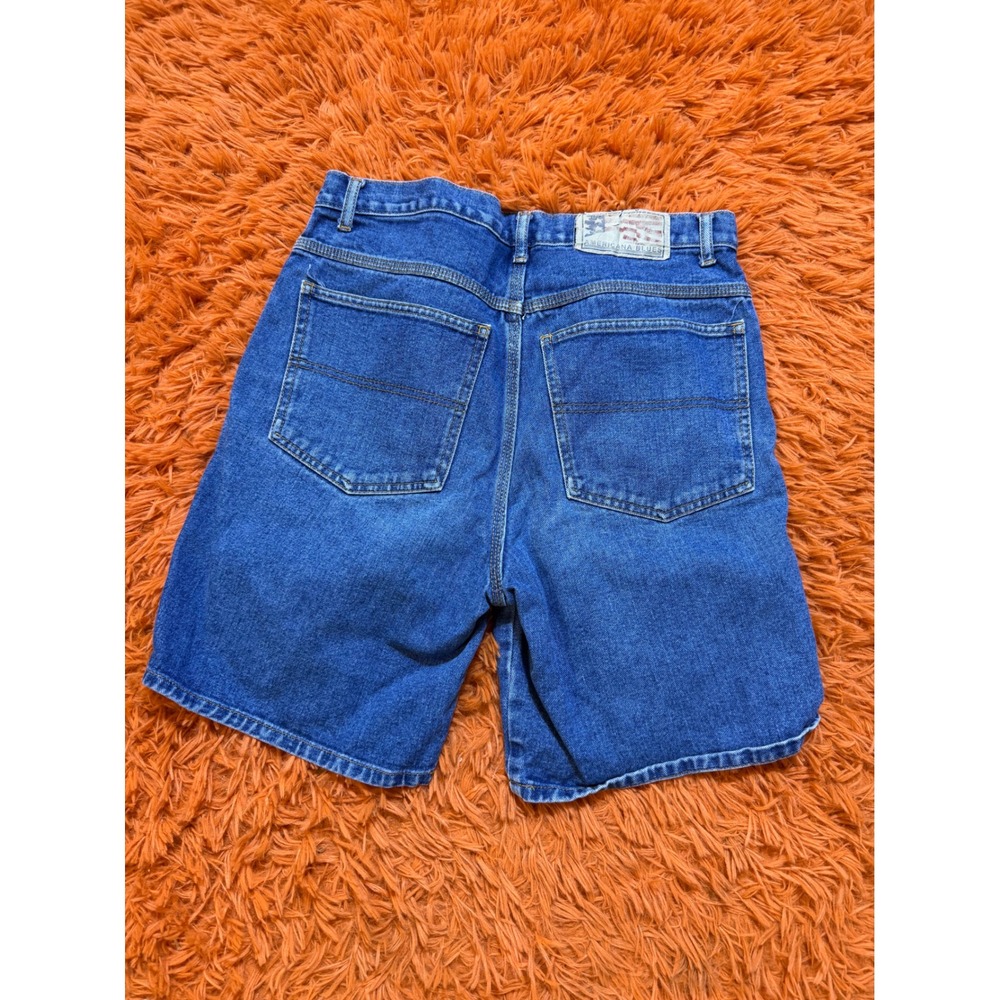 Americana Blues Mens Denim Shorts Medium Wash Blue Size 31 Vintage Style
